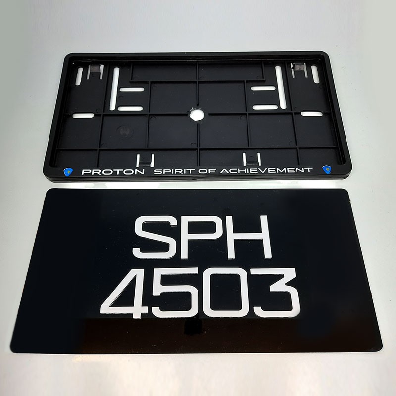 Nombor Plate Kereta 3D Krystal/ Crystal Font Car Number Plate (Free Car