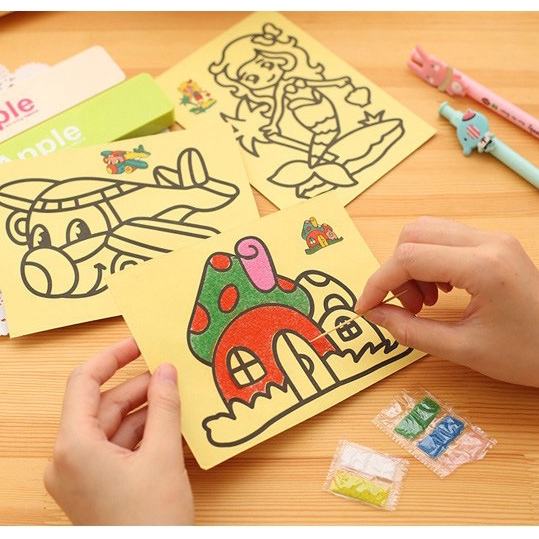 Random Design Kids DIY Sand Painting for Kids Educational Drawing ...