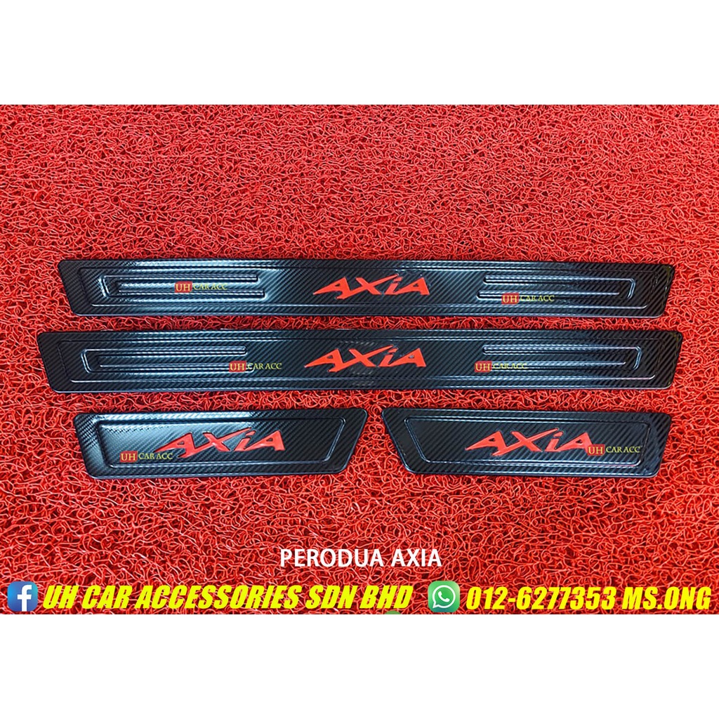 Perodua Axia Side Sill Plate Door Step Side Step Window Step Carbon