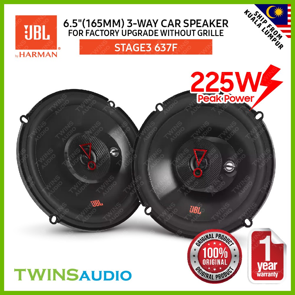 JBL 61/2"(165mm) 3Way car speaker for factory upgrade without grille