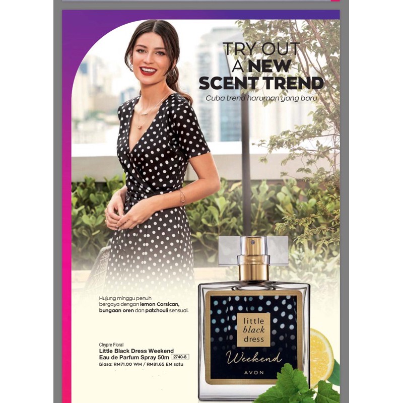 Avon Little Black Dress Weekend Eau de Parfum 50ml Shopee Malaysia