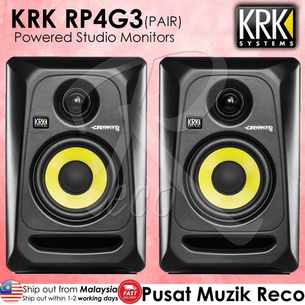 KRK Rokit 4 G3 Powered Studio Monitor (PAIR) | Shopee Malaysia