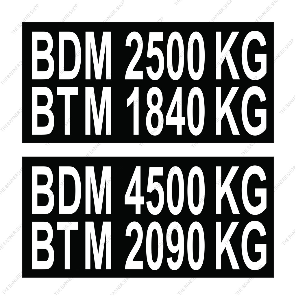 BDM BTM Lorry Sticker follow JPJ Standard (Customizable) Shopee Malaysia