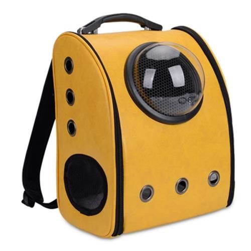 BREATHABLE GROMMET SPACE CAPSULE BACKPACK (YELLOW) | Shopee Malaysia