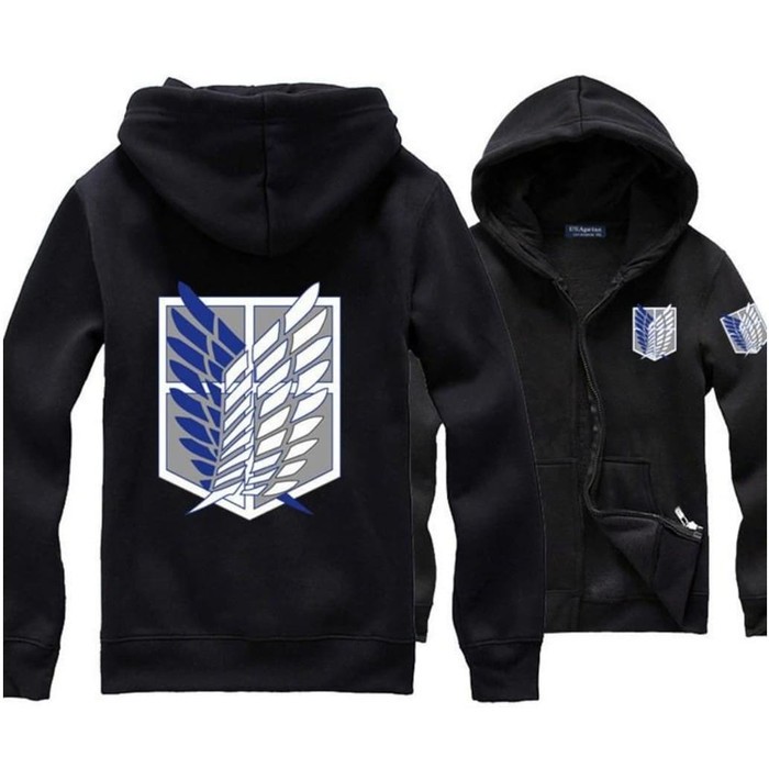 Snk Attack On Titan AOT Zipper Hoodie Jumbo Anime Sweater Jacket ...