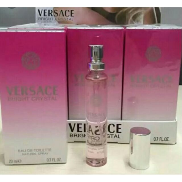 VERSACE BRIGHT CRYSTAL PURSE PERFUME MINITURE TRAVEL SPRAY