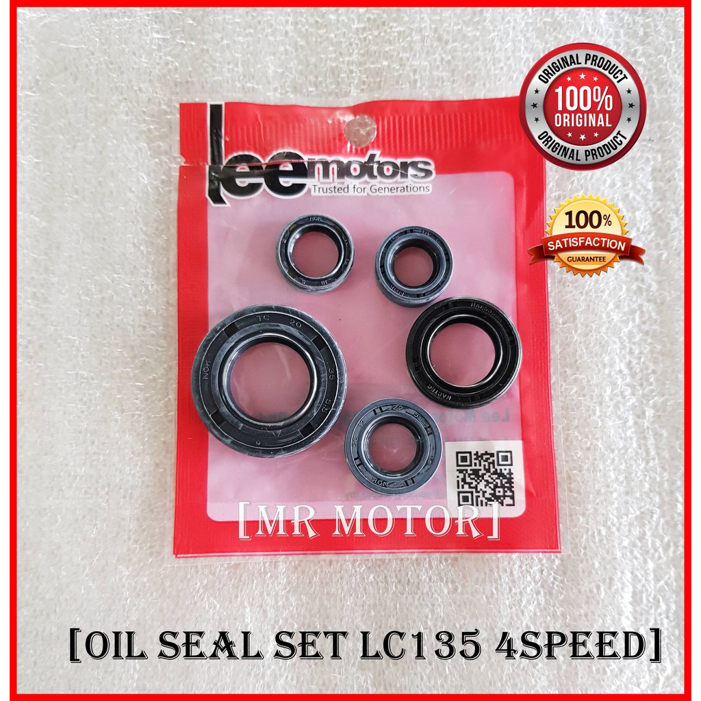 LC135 Oil Seal Set Complete LC135 V1/V2/V3 4speed APPLE NP LEE / ASHUKA