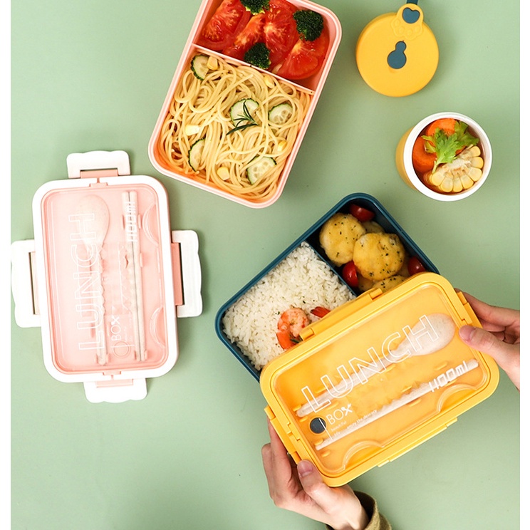 Lunch Box Storage Bag Food Container Microwavable Dinnerware School