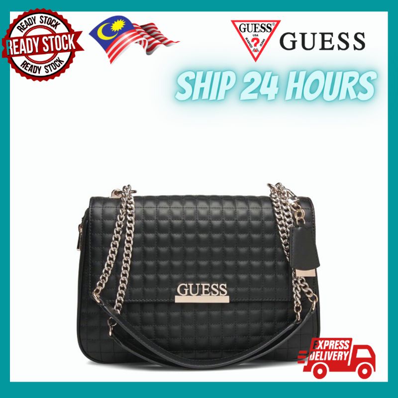 Guess matrix women bag big ready stock Shopee Malaysia