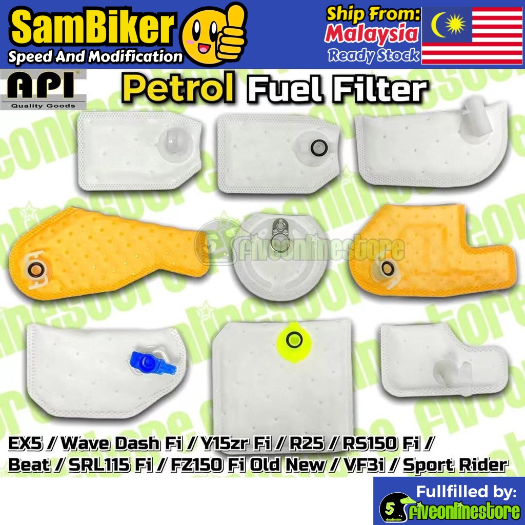 ESPADA & API Petrol Fuel Pump Filter EX5 FZ150 SRL115 Y15 Y16 EGO ...