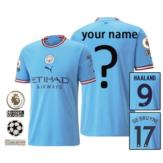 Puma Manchester City Home Shirt 2021-22 with de Bruyne 17 Printing