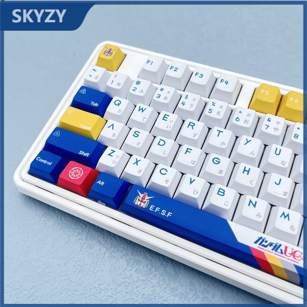 133 Keys GUNDAM Keycap Cherry Profile Anime PBT DYE-SUB Mechanical ...