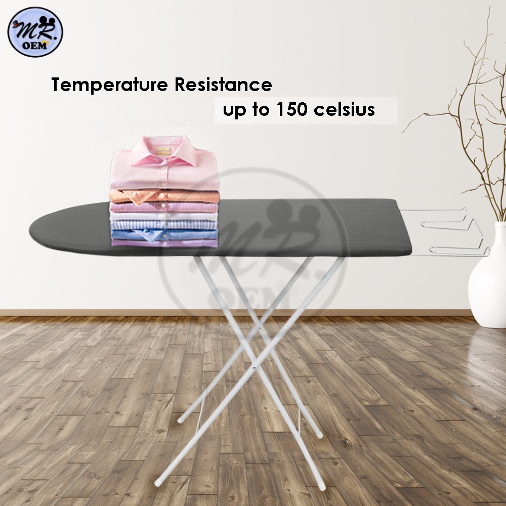 MR OEM Wooden Foldable Ironing Board 36' x 12' (90cmx30cm) Cotton