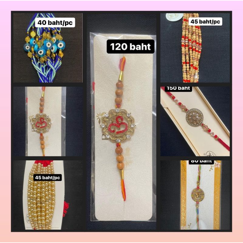 Rakhi Festival Holy Thread Wristband Indian bracelet Style | Shopee ...
