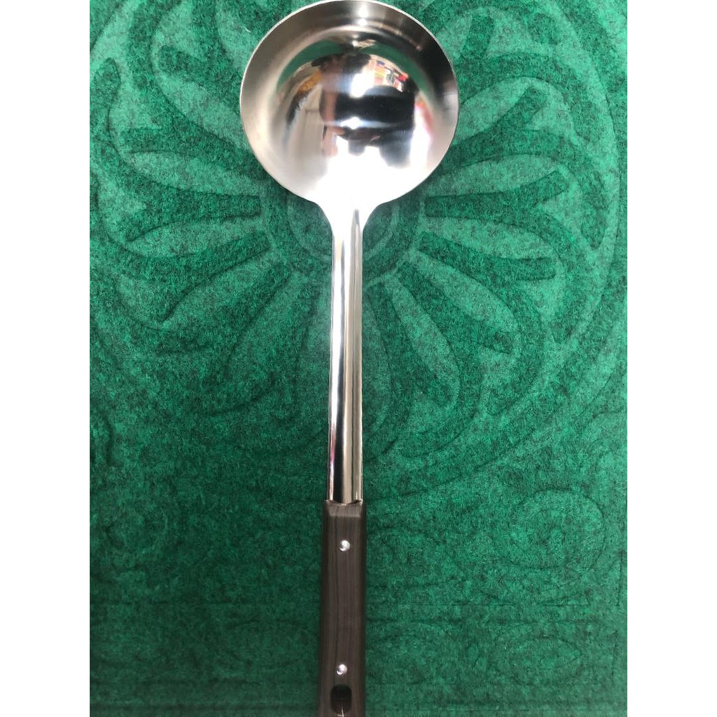 Senduk Lauk Stainless Steels Hotel Quality Serving Spoon Kari Curry