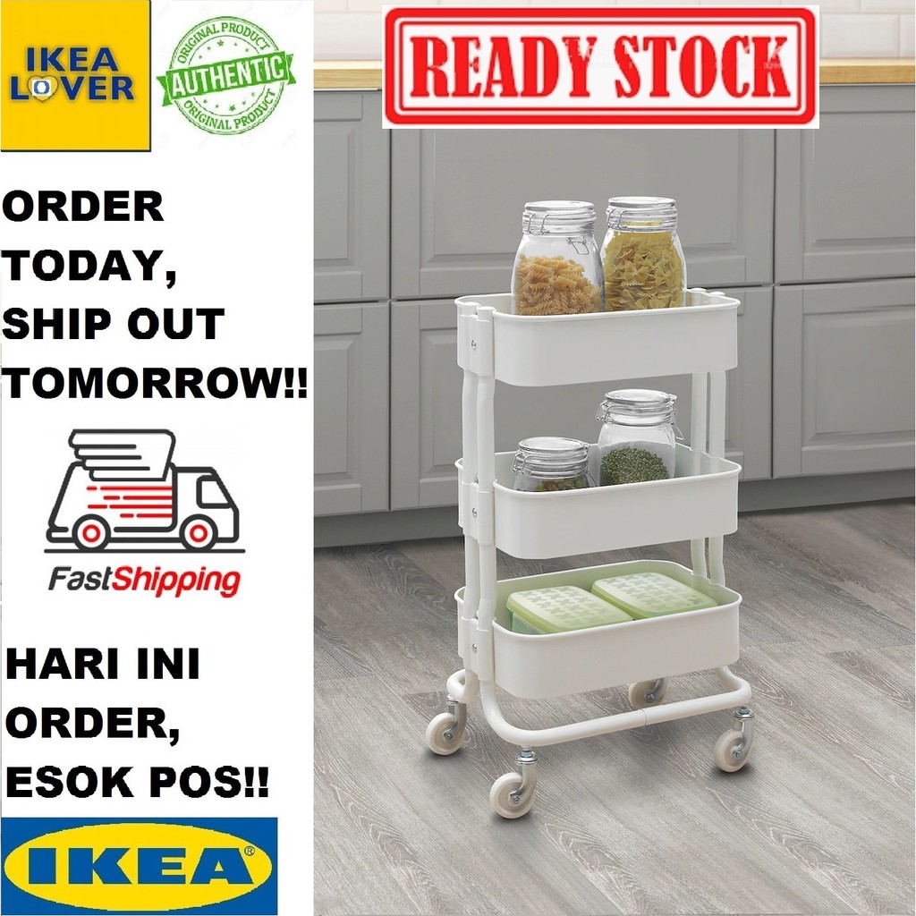 Original IKEA mini trolley RASHULT, 38x28cm / Troli mini Ikea / Hair ...