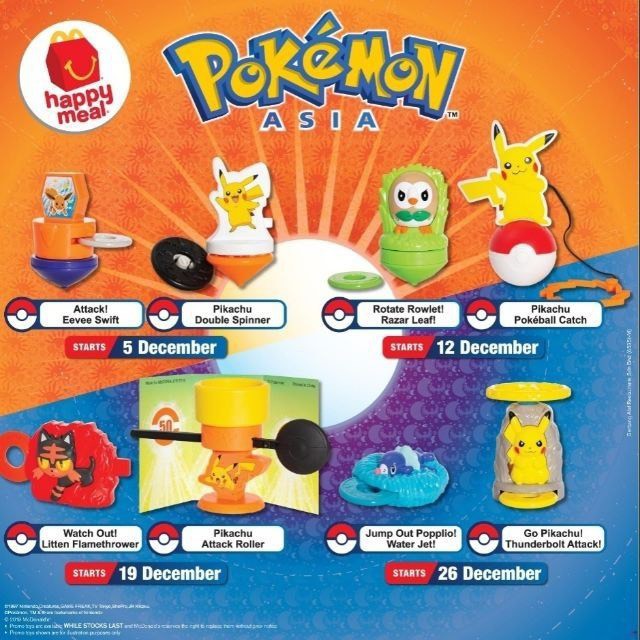 Happy meal hot sale pokemon 2019