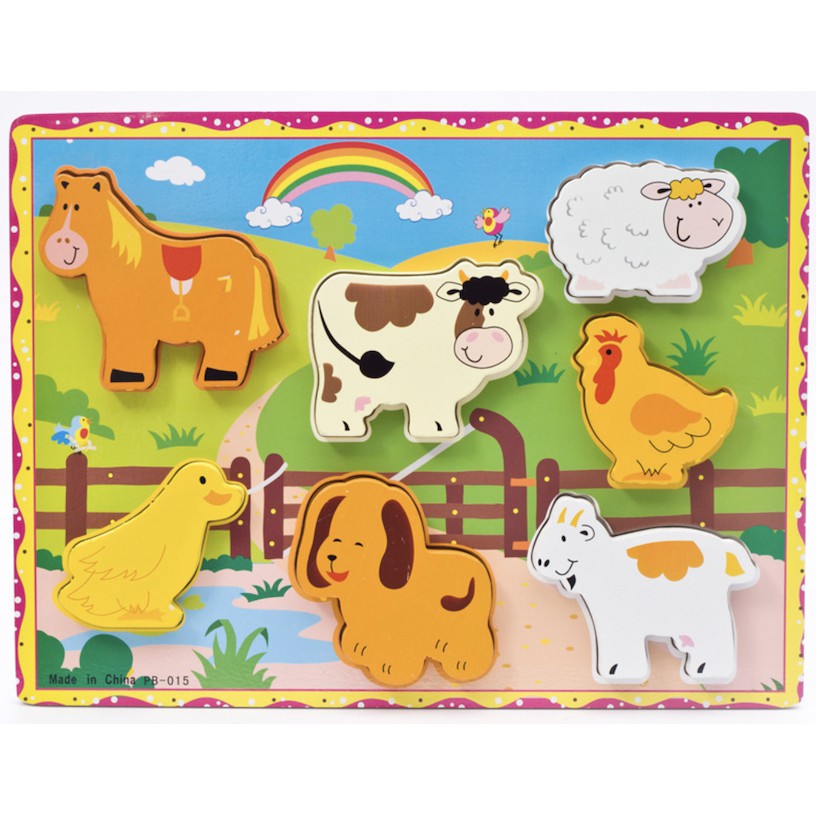 3D Wooden Animal Shape Puzzle For Kids Boy Girl | Montessori Early ...