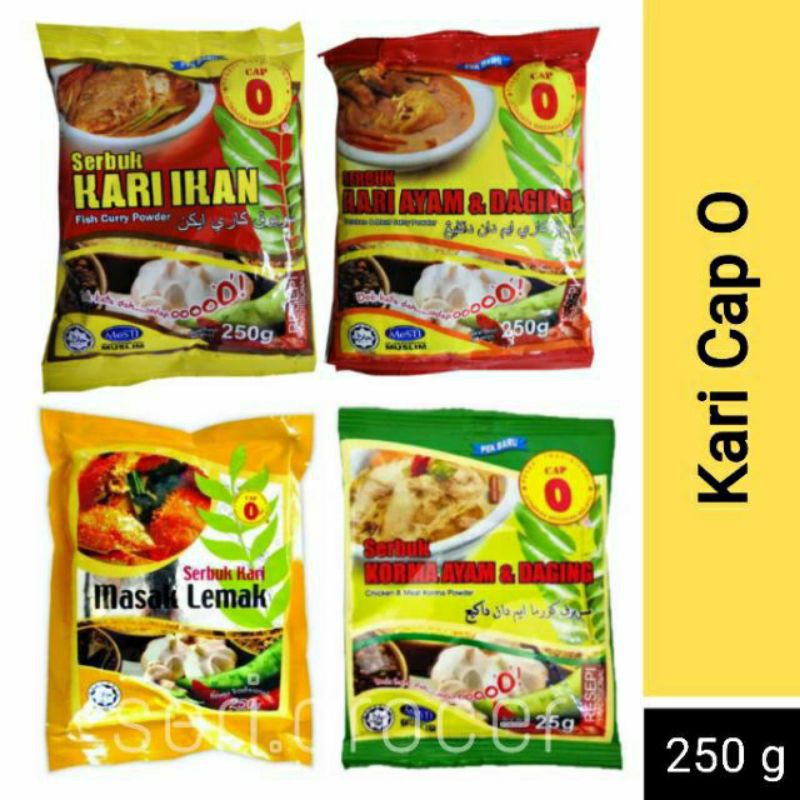 Rempah Kari Cap O 250g | Rempah Ratus | Shopee Malaysia