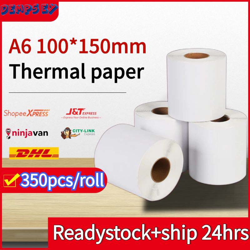 Dempseya A6 Shopee Waybill Thermal Label Paper Shipping Label Courier ...