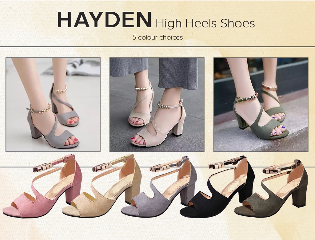 MIKAZE-HAYDEN High Heels Shoes Sandal Women (A21) | Shopee Malaysia