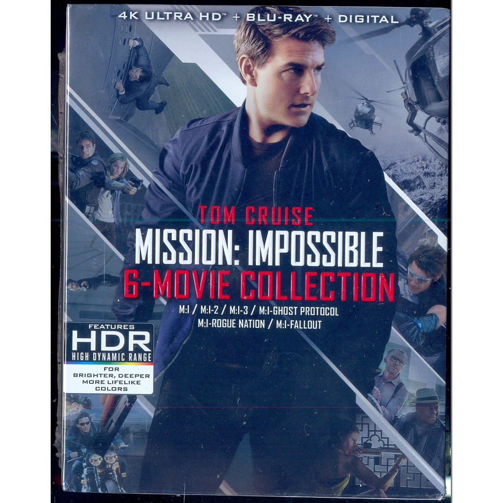 Mission: Impossible: 6-Movie Collection (4K Ultra HD + Blu-ray) 