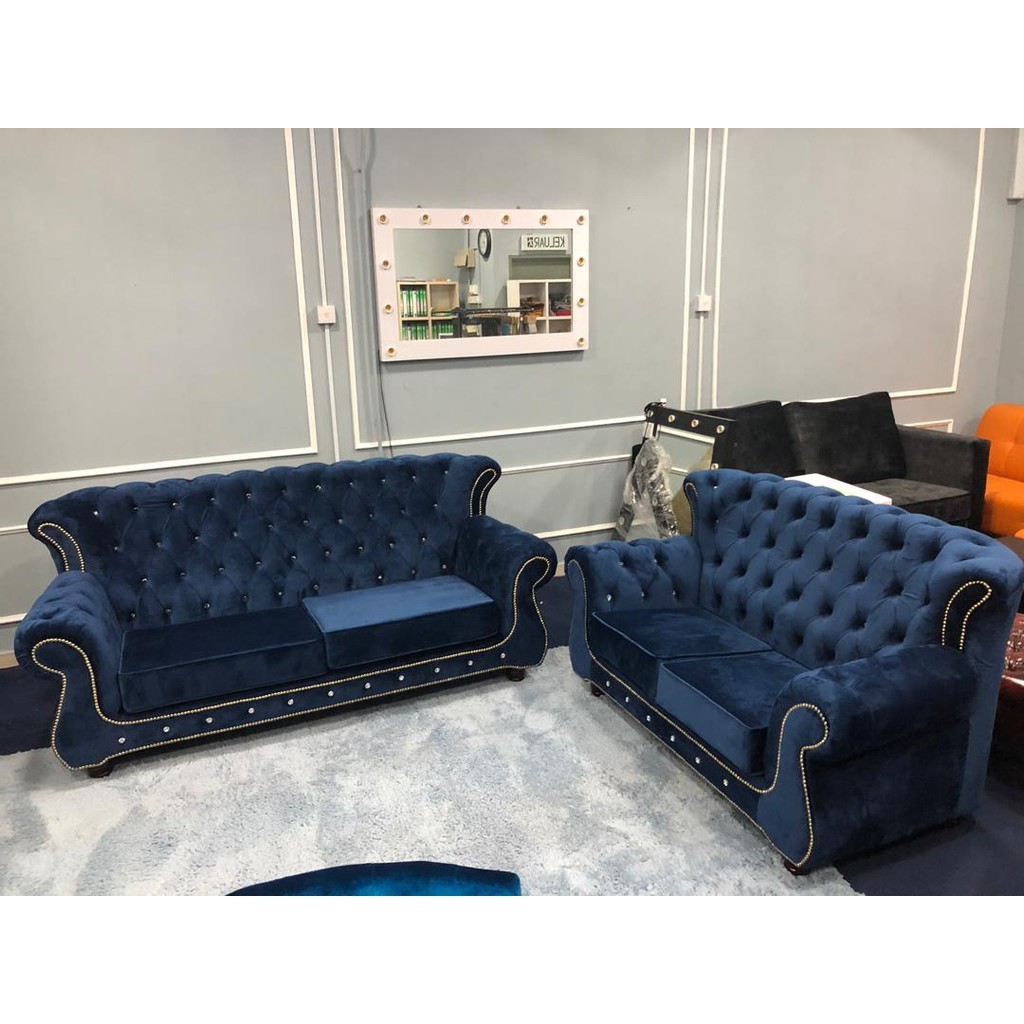 Chesterfield high on sale back sofa