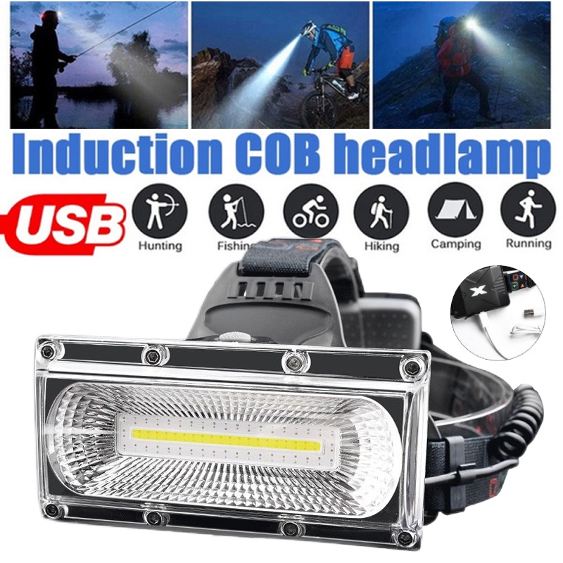 90000 Lumens Hunting Headlamp Super Bright Core Wide Beam Headlamps, LED Rechargeable HeadLamps, Make a Fire Outdoor, Suitable for Hard Hat - 5