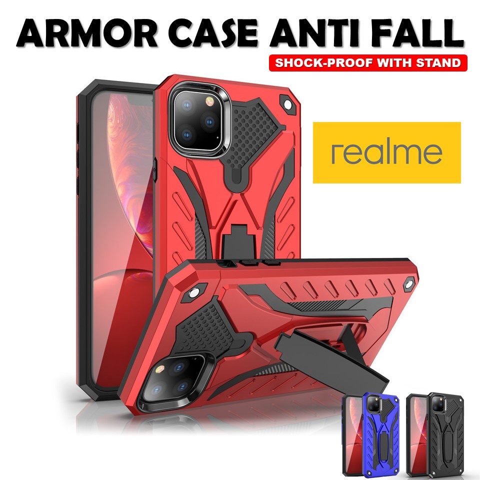 (Armor Case) REALME C2 C3 C30 C35 C11 C12 C15 C21 C21Y C25Y 5I 6I 6PRO ...