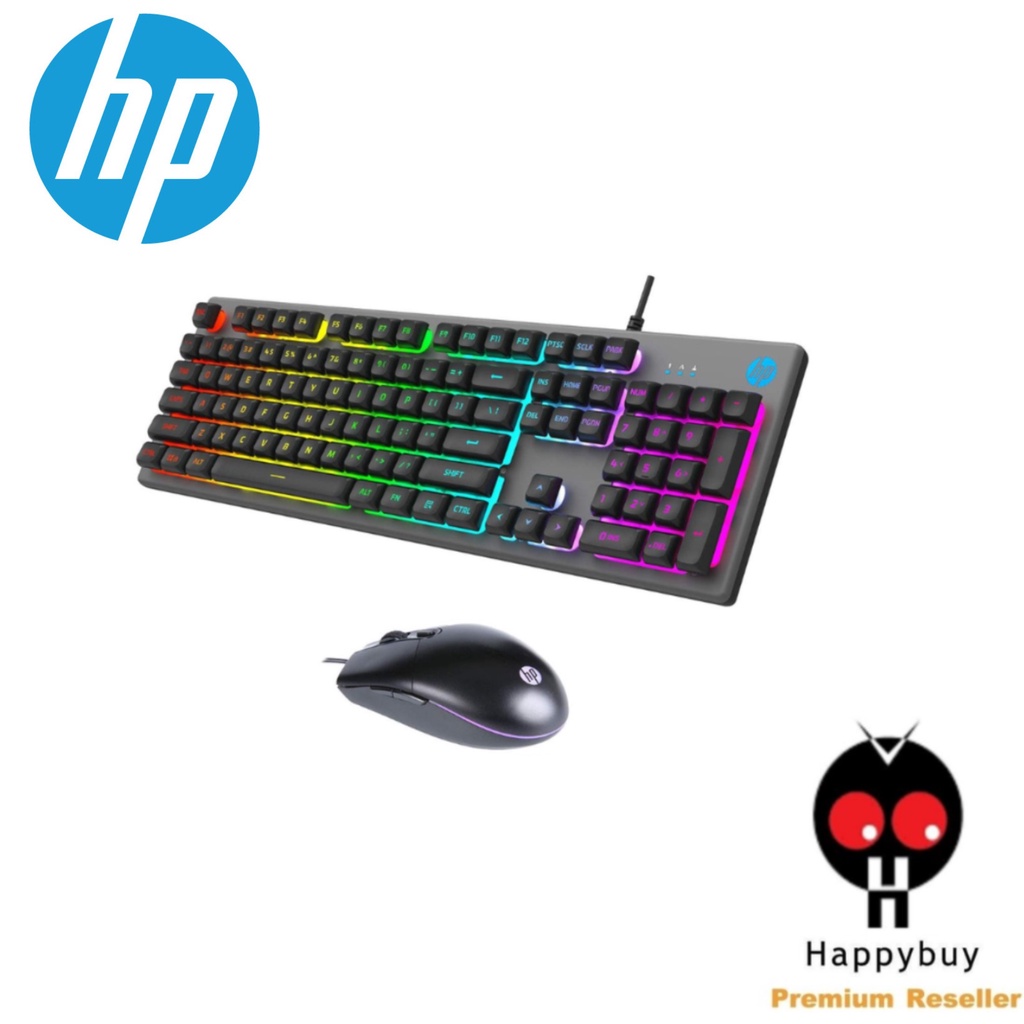 HP KM300F WIRED USB GAMING KEYBOARD AND MOUSE COMBO WITH LED BACKLIGHT