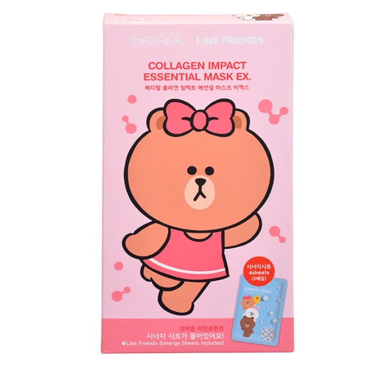 Mediheal Line Friends Collagen Impact Essential Mask Ex 8S + 2S Sinergy ...