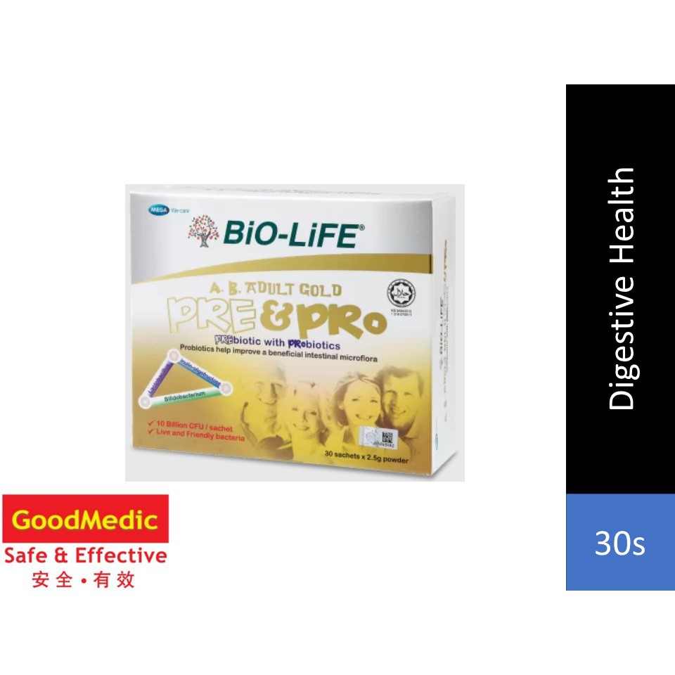 Mega Bio Life A B Adult Gold Pre Pro X S X S Shopee