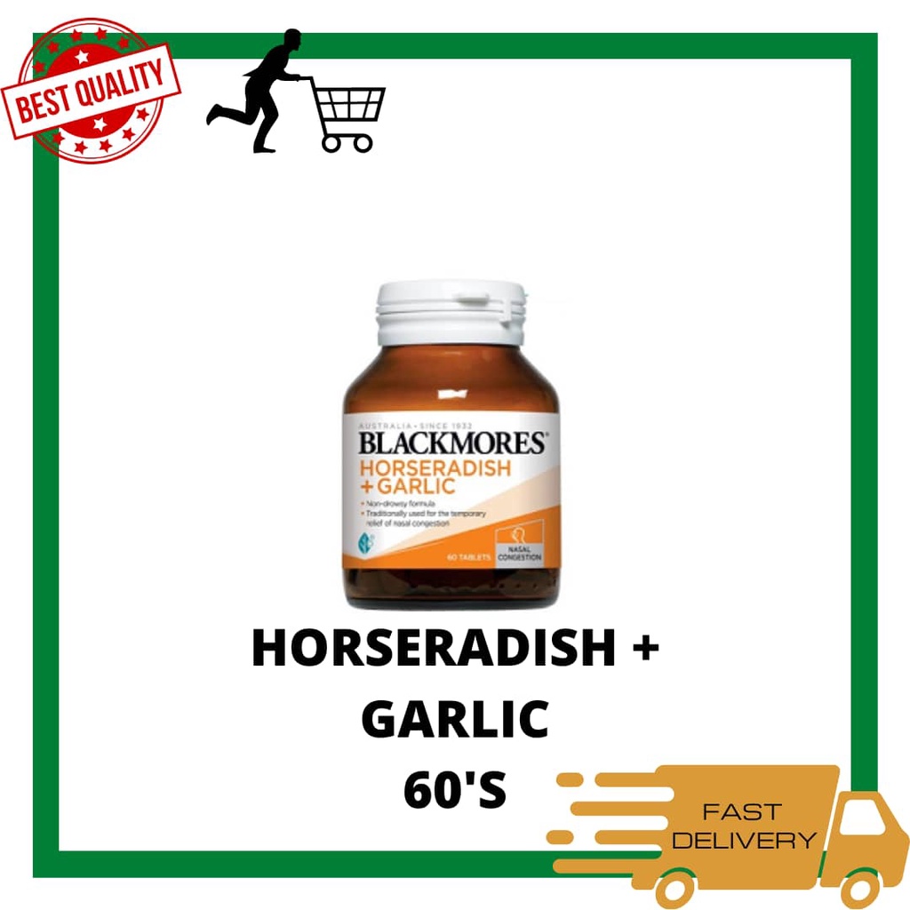 BLACKMORES HORSERADISH + GARLIC 60’S EXP26/10/24 Shopee Malaysia