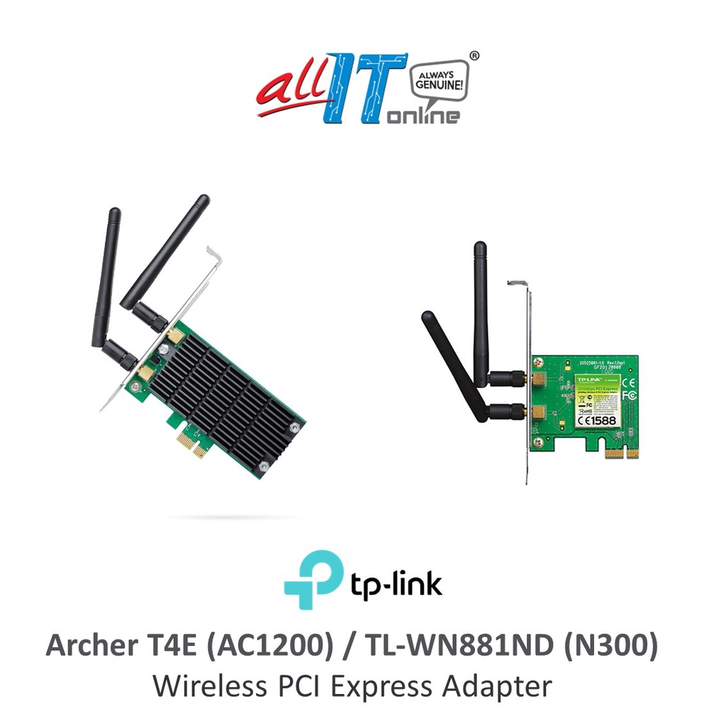 Tarjeta Red Wifi Tp-Link Tl-Wn881nd Pci-E Wifi-N/300mbps