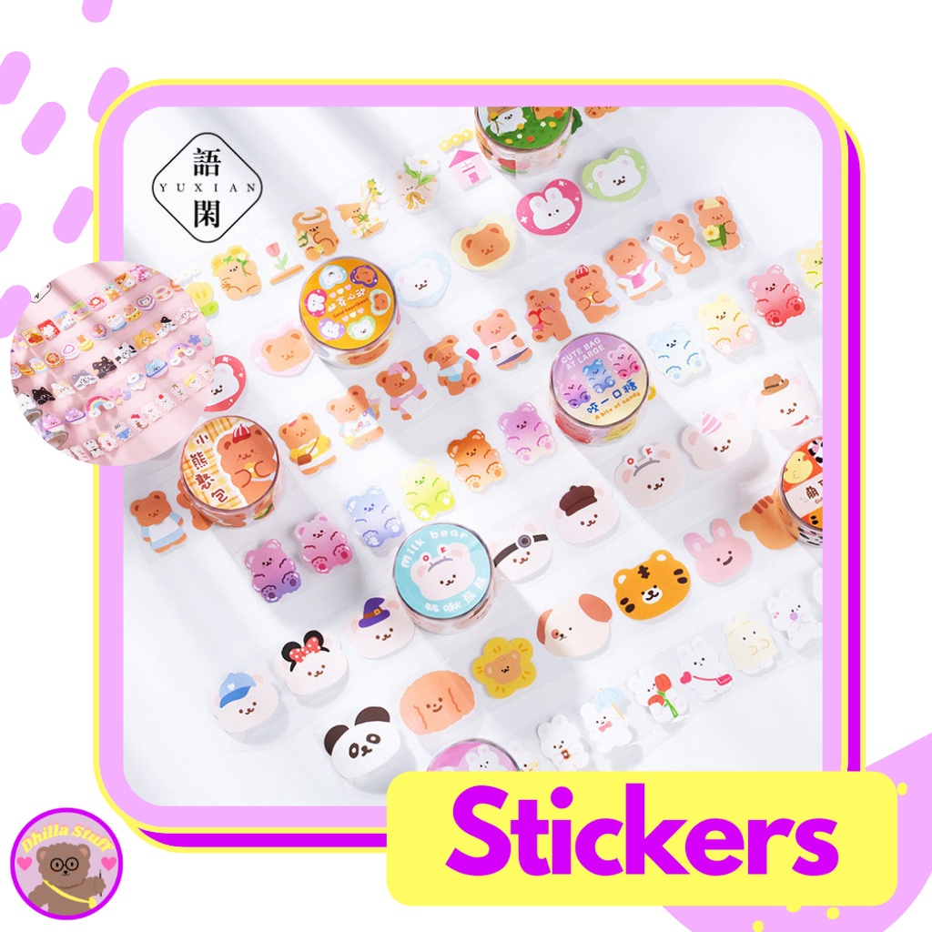 Happy Zoo Assorted Roll Deco Stickers | Shopee Malaysia