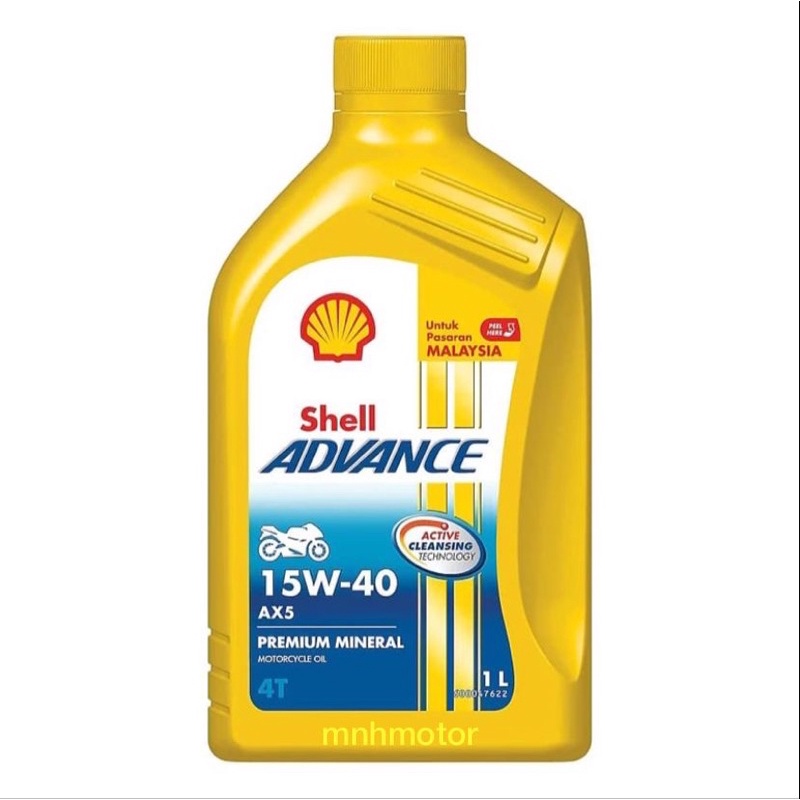 Shell Advance AX5 15W40 20W50 1L 4T Minyak Hitam | Shopee Malaysia