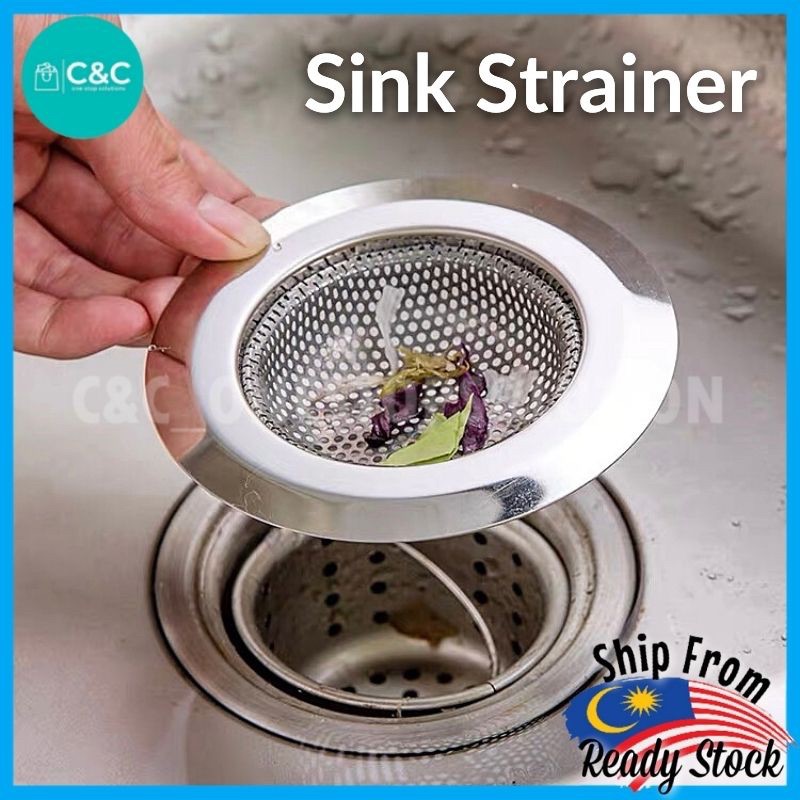 C&C Stainless Steel Sink Garbage Strainer Filter Waste Thick Drainage