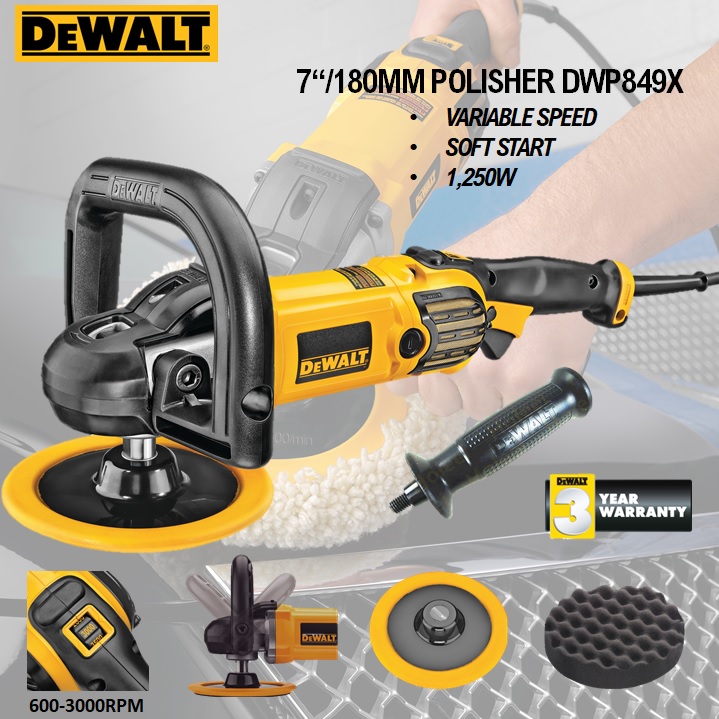 Dewalt Variable Speed Grinder DWP849X 7-inch