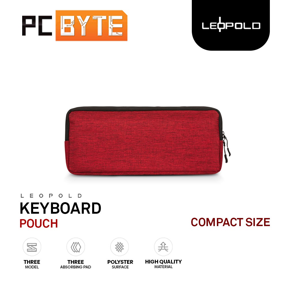 Leopold Keyboard Pouch Carry Case With Canvas Outer - 65%/TKL/Full Size ...