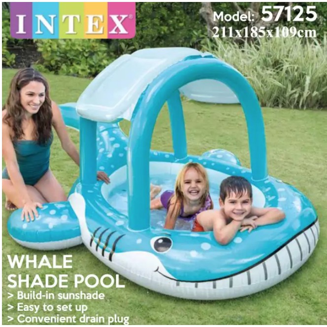 Blue Whales Spray Swimming Pool Baby Swimming Pool Kids Kolam Renang ...