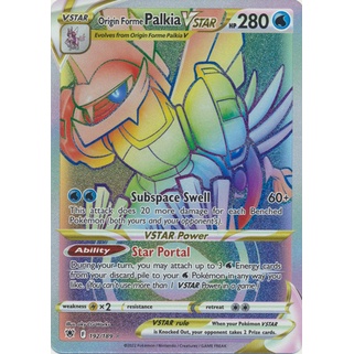 Pokemon TCG Card - Origin Forme Palkia VSTAR - 192/189 - Hyper Rare (SS10  Astral Radiance) Pokemon Trading Card Singles | Shopee Malaysia