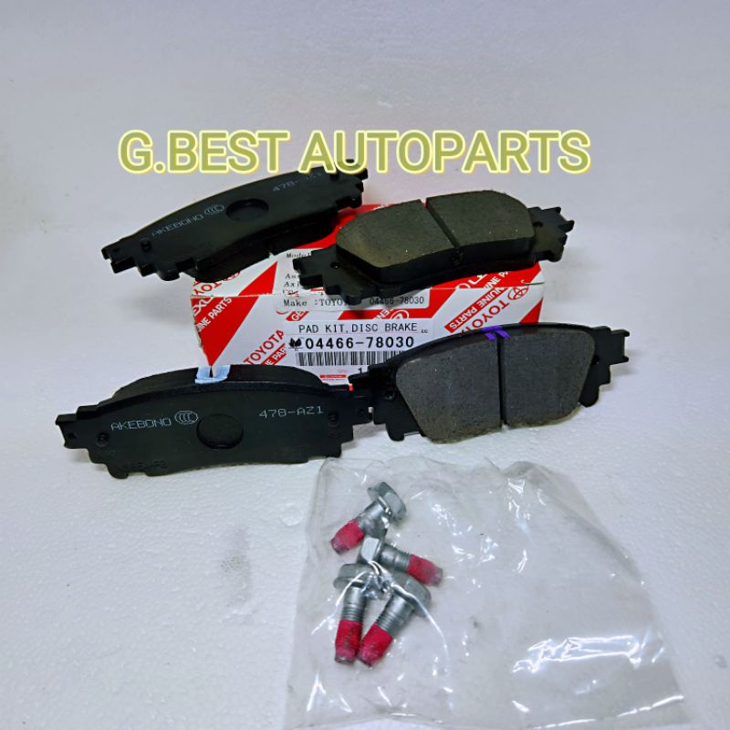 100 ORIGINAL TOYOTA REAR DISC BRAKE PAD ALPHARD VELLFIRE AGH30 GGH30