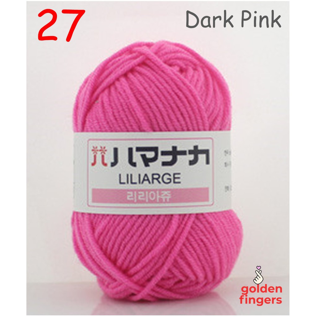 (Wholesale) LILIARGE 25grams 4plys Milk Cotton Yarn / soft Yarn baby
