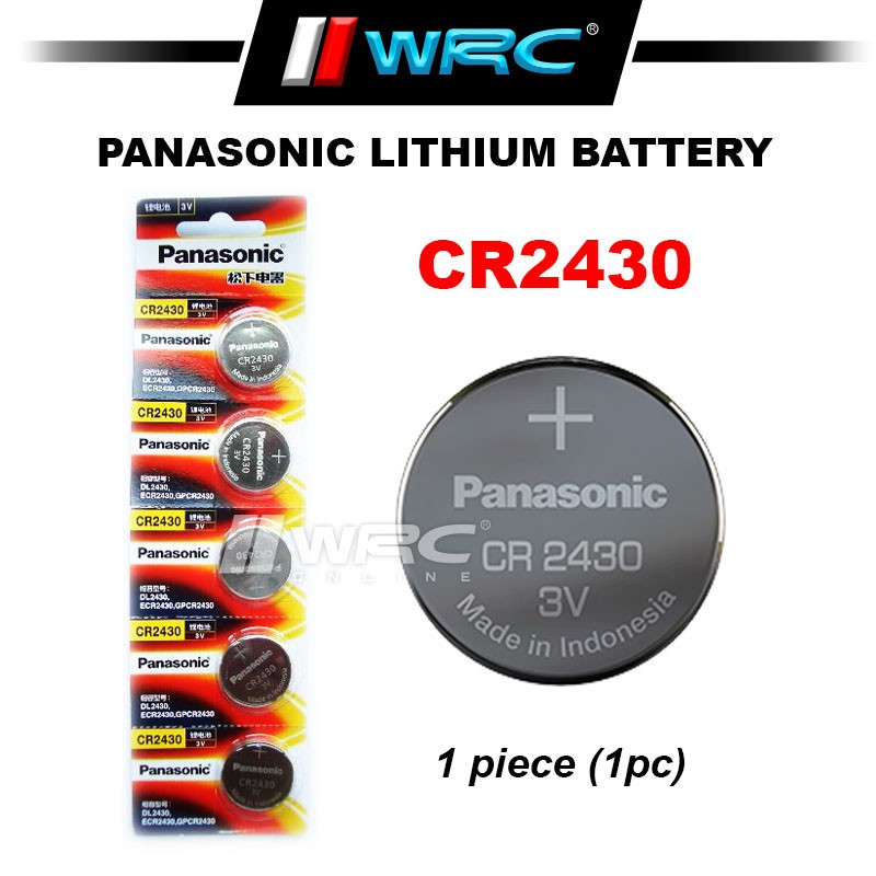 Panasonic CR2430 Lithium Battery ( 1pc ) | Shopee Malaysia