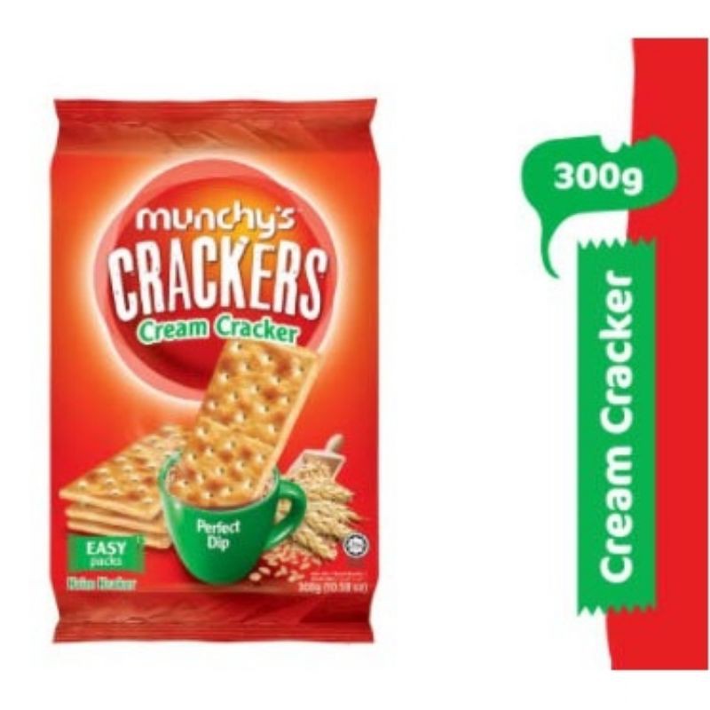 Munchy's Crackers Cream Cracker 300g / Wheat Cracker 276g / Choc