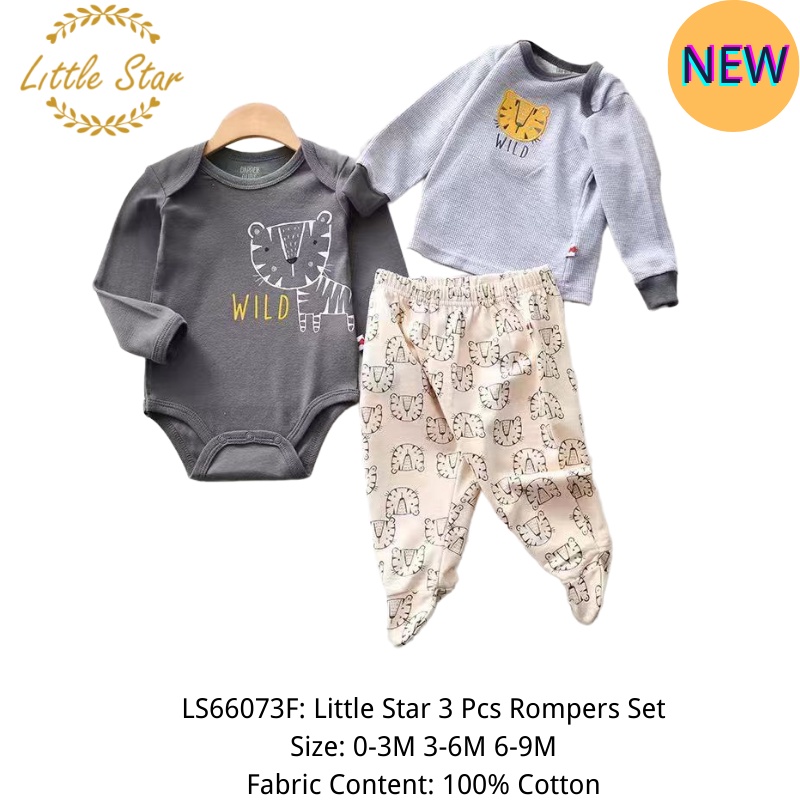 Little Star Baby Rompers Set LS66073F | Shopee Malaysia