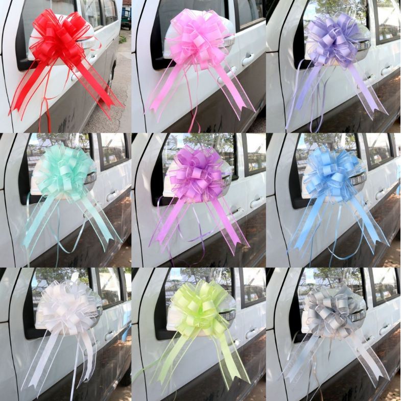 1pcs 65mm large Pull Bow ribbon for bouquet flower Gift Packing Wedding ...