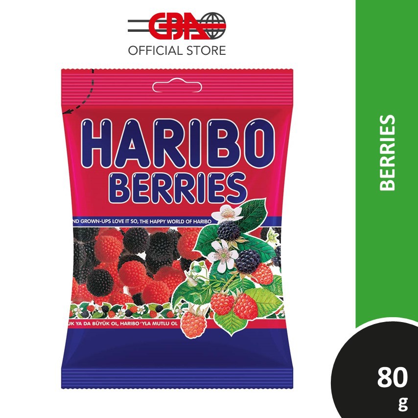Haribo Gummy Candy 80g Berries Shopee Malaysia