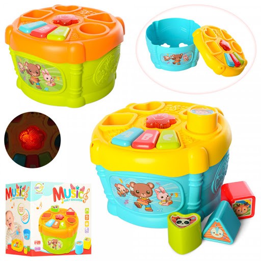 Huanger Baby Color & Shape Blocks Toy 3 Month Children's Educational ...