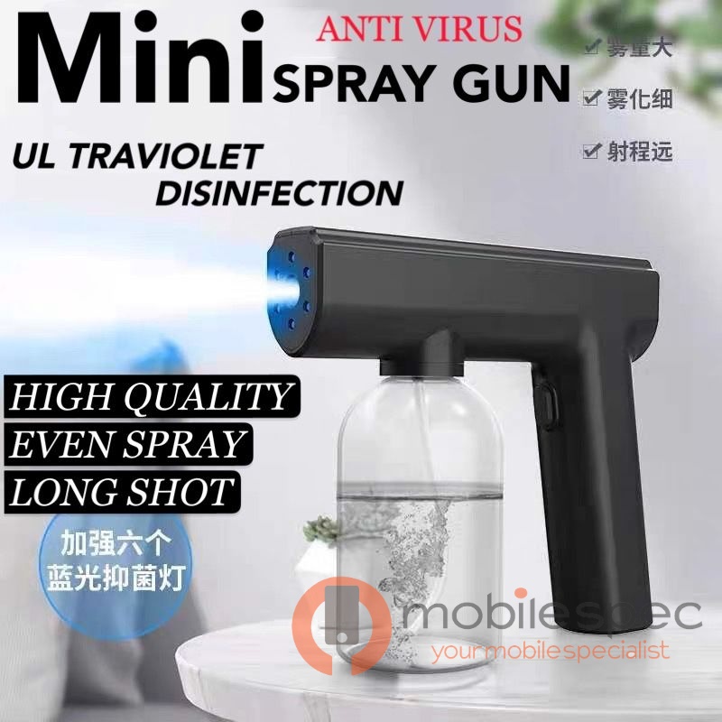 Mini Spray Machine Nano Spray Gun Blue Light Disinfection Sprayer ...